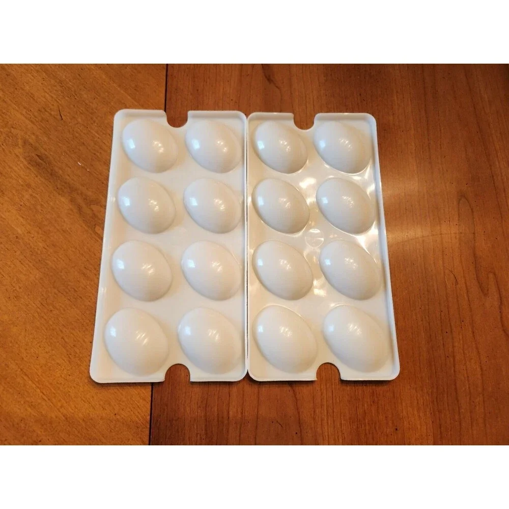 Vintage Tupperware ~ Deviled Egg Tray ~ Keeper Container ~ Beige Color 723-3
